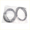 Two black rubber door weatherstrip gaskets neatly coiled in a clear bag for nissan fairlady z 260z 280z 2 plus 2