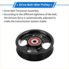 Black drive belt idler pulley with red and silver bearing center for toyota rav4 2006-2008 quality part
