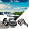 Metallic silver drive belt idler pulley with red rubber belt guide and black bracket for toyota solara 1999-2001