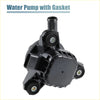 Black plastic drive motor inverter cooler water pump with gasket and four mounts for 2010-2012 toyota prius