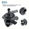 Black plastic drive motor inverter cooler water pump with metallic fittings for toyota prius 2010-2012 engine cooling