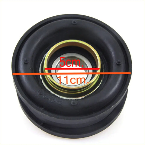 Black rubber drive shaft center bearing with metallic inner bearing for nissan d21 navara 1985-1997