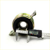 Drive shaft center support bearing for toyota hilux 79-83 with metallic body black rubber core and two mounting flanges
