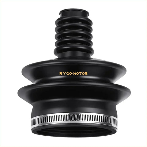 Black rubber engine mount with metallic band and rygo motor engraving for suzuki king quad drive shaft boot