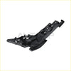Black plastic driver side front headlight bracket for ford f-150 2015–2017 with molded contours and mounting holes