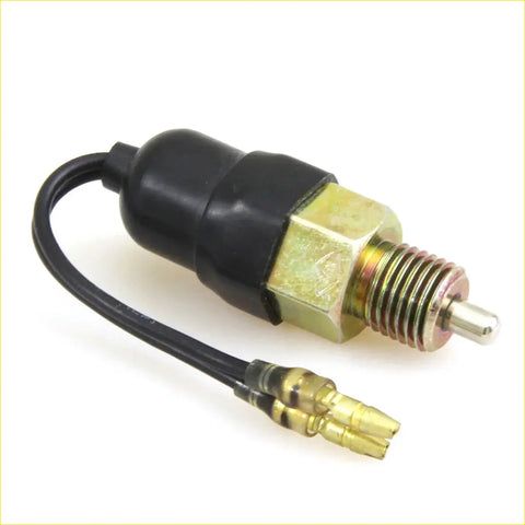 Back side of driving back switch assembly for Nissan Datsun 521 720 ute with black brass ignition switch and gold connectors
