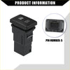 Black plastic driving lights push button switch with 5 pin connector for toyota landcruiser 4runner interiors