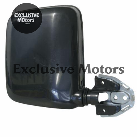 Nissan Navara D21 Left-Hand Mirror, Black, Manual Adjust (1986-1997)