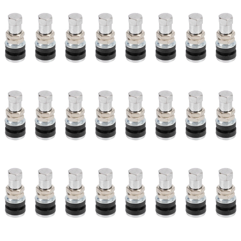 24pcs TR-161 Bolt In Tyre Valve Tire Metal Tubeless Clamp Snap-in Wheel Rim