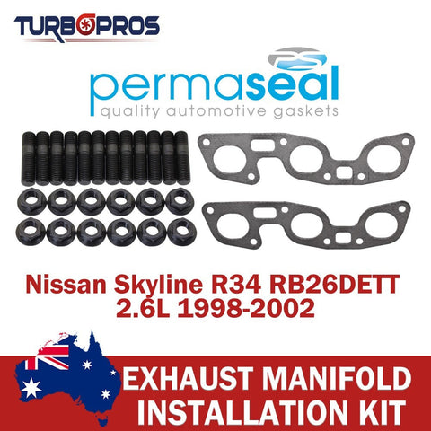 Nissan Skyline R34 2.6L 1998-2002 Permaseal Exhaust Manifold Stud&Gasket Kit