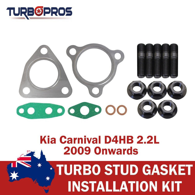 Kia Carnival D4HB 2.2L 2009- Turbo Charger Installation Stud & Gasket Kit