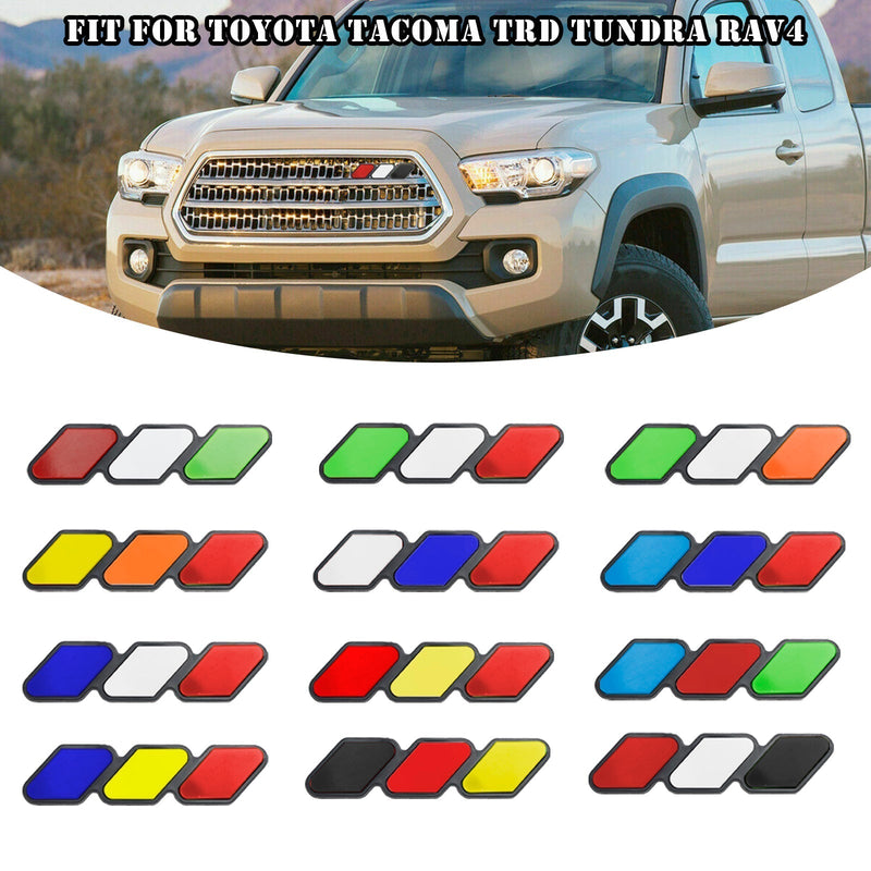Toyota Tacoma TRD / Tundra / RAV4 Tri-Color Grille Badge Emblem (1995-2023)