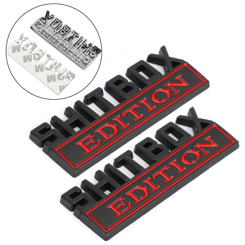 Ford Chevy Cars Trucks 00-23 Shitbox Edition Emblem Decal Stickers