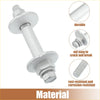 Silver-colored durable metal eccentric alignment camber bolt with flanged heads for toyota 4runner 2010-2022