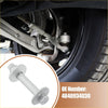 Silver coated eccentric alignment camber bolt with flanged heads and threaded shaft for toyota sequoia 2000-2007