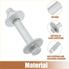 Silver metal flange eccentric alignment camber bolt with hex head for toyota sequoia 2000-2007