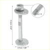 Silver m14 x 1.5 eccentric alignment camber bolt with hex head and flanged base for toyota fj cruiser fastening