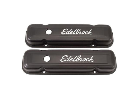 Edelbrock Signature Series Valve Covers fits Pontiac