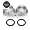 Silver metallic fuel tank caps with brushed finish and rubber o-rings for 2008-2010 ford f250 f350 egr cooler valve kit