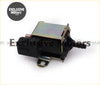 Electric controller for diesel tubo dump valve blow off valve kit with black plastic and metal housing and two ports