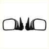 Black plastic electric door mirrors with glossy finish and rectangular reflective surfaces for toyota hilux 4wd