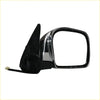 Electric door mirror left for toyota hilux 4wd 1997-2005 black and chrome with sleek rectangular reflective surface
