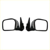 Black plastic electric door mirror lh with chrome trim and mounting brackets for toyota hilux 4wd kzn190 ln190 rzn194