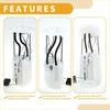 White plastic electric fuel pump assembly with black and silver hoses for toyota 4runner 2010-2019 4.0l