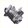Silver and black electronic actuator stepper motor with metallic finish and plastic housing for ford ranger 4wd ute offroad