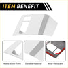 Matte silver tone electronic handbrake frame cover trim for toyota tundra 2022-2024 with durable angular design