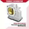 Silver metallic electronic throttle body assembly for toyota 4runner with gold bore and black actuator showing threaded ports