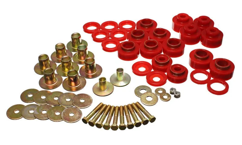 Energy Suspension 3.4170R Body Mount Set - Red