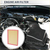 Engine air filter with beige pleated media and red frame for toyota 4runner 2010-2024 oe 1780138051 replacement