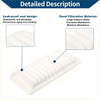 White rectangular engine air filter for toyota echo 1.5l 2000-2005 with ribbed surface and sealed edges