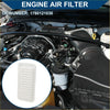 White rectangular engine air filter with pleated design for toyota echo 1.5l 2000-2005 high-quality product