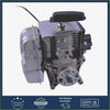 Silver metallic engine assembly for redmax ebz8500 ebz8500rh backpack leaf blowers with black handle and ribbed cylinder head