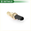 Gold-colored metal engine coolant temperature sensor with black plastic connector for toyota tacoma 2004