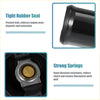 Black rubber seal with metallic thermostat housing and brass center for Toyota Prius engine coolant system 2010-2015