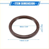 Brown rubber engine crankshaft oil seal with circular design and precise markings for Toyota Sienna 1998-2015
