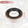 Engine crankshaft oil seal for toyota tacoma tundra black rubber with metallic ring and brown lining 74mm diameter
