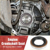 Black and silver engine crankshaft oil seal with rubber gasket and metal housing for Toyota Tacoma Tundra 1995-2015