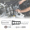 Black rubber engine cylinder head gasket set with seals and rings for toyota prius 2001-2009 use
