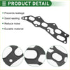 Black rubber engine intake manifold gasket with multiple cutouts and mounting holes for Toyota Duet 1998-2004