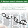 Black rubber engine intake manifold gasket for toyota hiace 1989-1998 with multiple circular cutouts and mounting holes