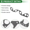 Black rubber engine intake manifold gasket with multiple circular cutouts for toyota hiace 1989-1998 sealing