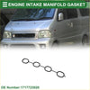 Black rubber engine intake manifold gasket with four oval openings for Toyota Sparky 2000-2003