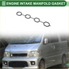 Black rubber engine intake manifold gasket with five oval sections for toyota sparky 2000-2003 use