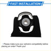 Black rubber and metal engine motor mount with central hole for easy installation fits toyota rav4 base gas 2006 2008