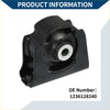 Black rubber engine motor mount with silver metallic inner ring for toyota rav4 2.5l 2009-2018 front view