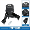 Black engine motor mount left insulator for toyota sienna 2011-2014 with cylindrical top and metal bolts base